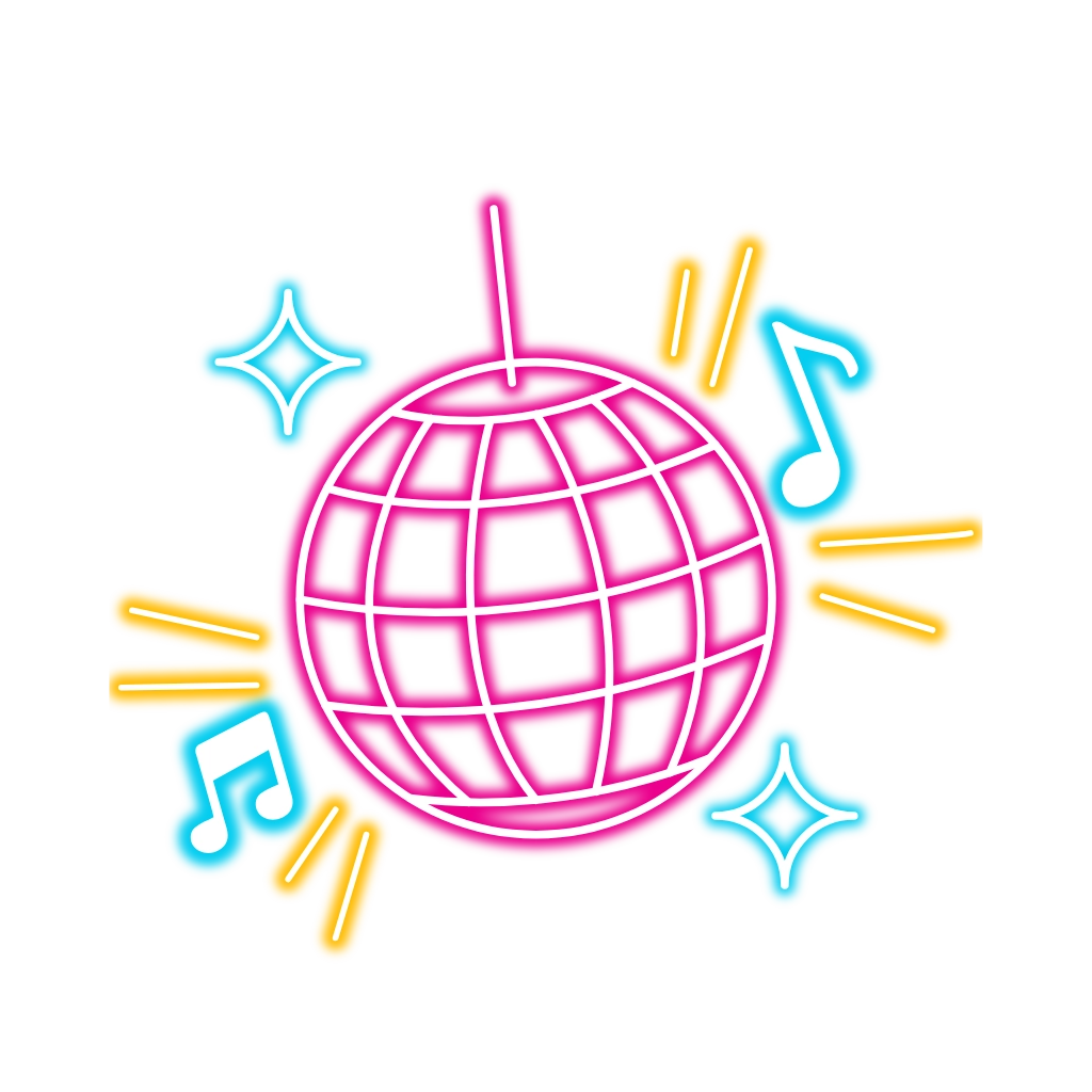 Emoji de un vestido verde y decoracion de fiesta